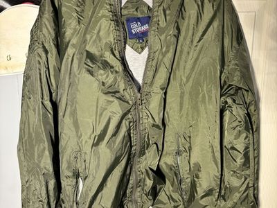 men’s original cold storage green zip up jacket