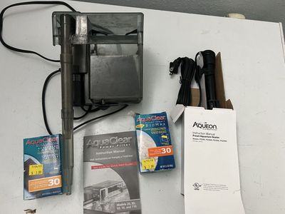 AquaClear Power Filter 30 (10-30 Gal) & Aqueon Preset Aquarium Heater