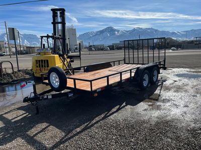 New Big Bubas Trailer 7x14 Tandem Axle Utility Trailer with Spare Tire