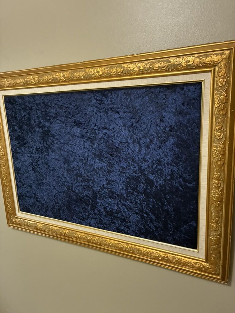 Gold Framed Pin / Peg Board