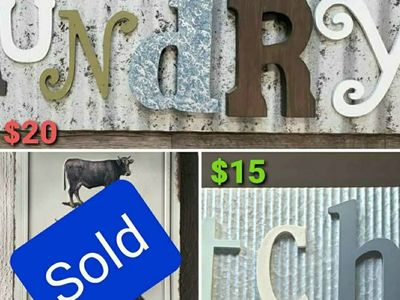 Rustic Farmhouse metal/wood signs/plagues