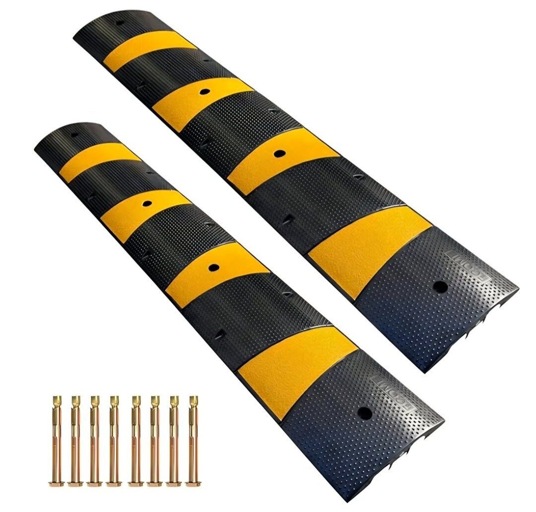 Rubber Speed Bump 6 Feet Rubber Driveway Modul