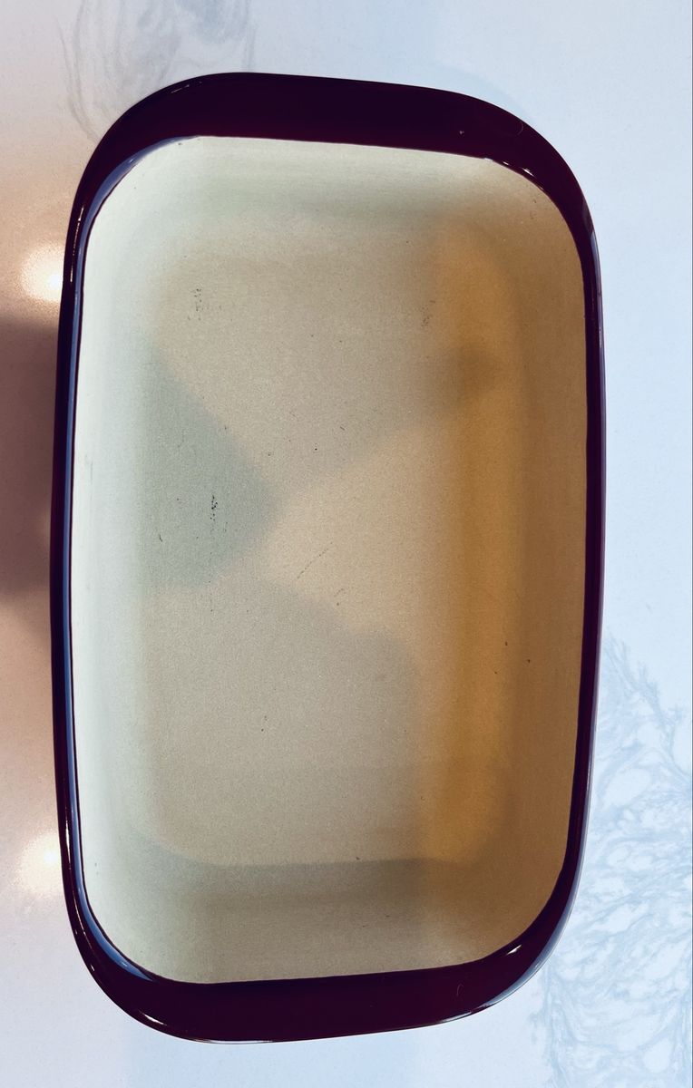 The Pampered Chef Cranberry Rectangular Stoneware Baker 6x9 #5152