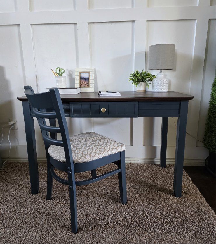 Freshly Refinished Desk & Chair