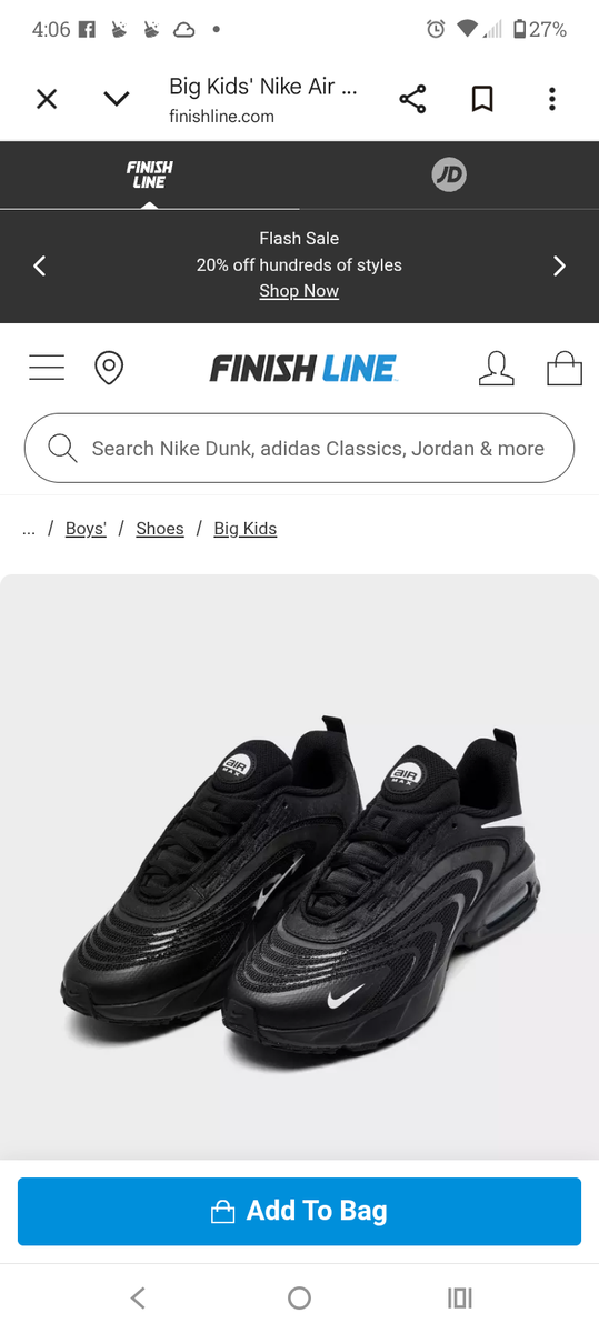 Boys shoes Nike aire max fire