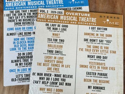 Hugo Montenegro Orchestra American Musical Theatre LP - Lot of 2 - Vol. 1 & 3