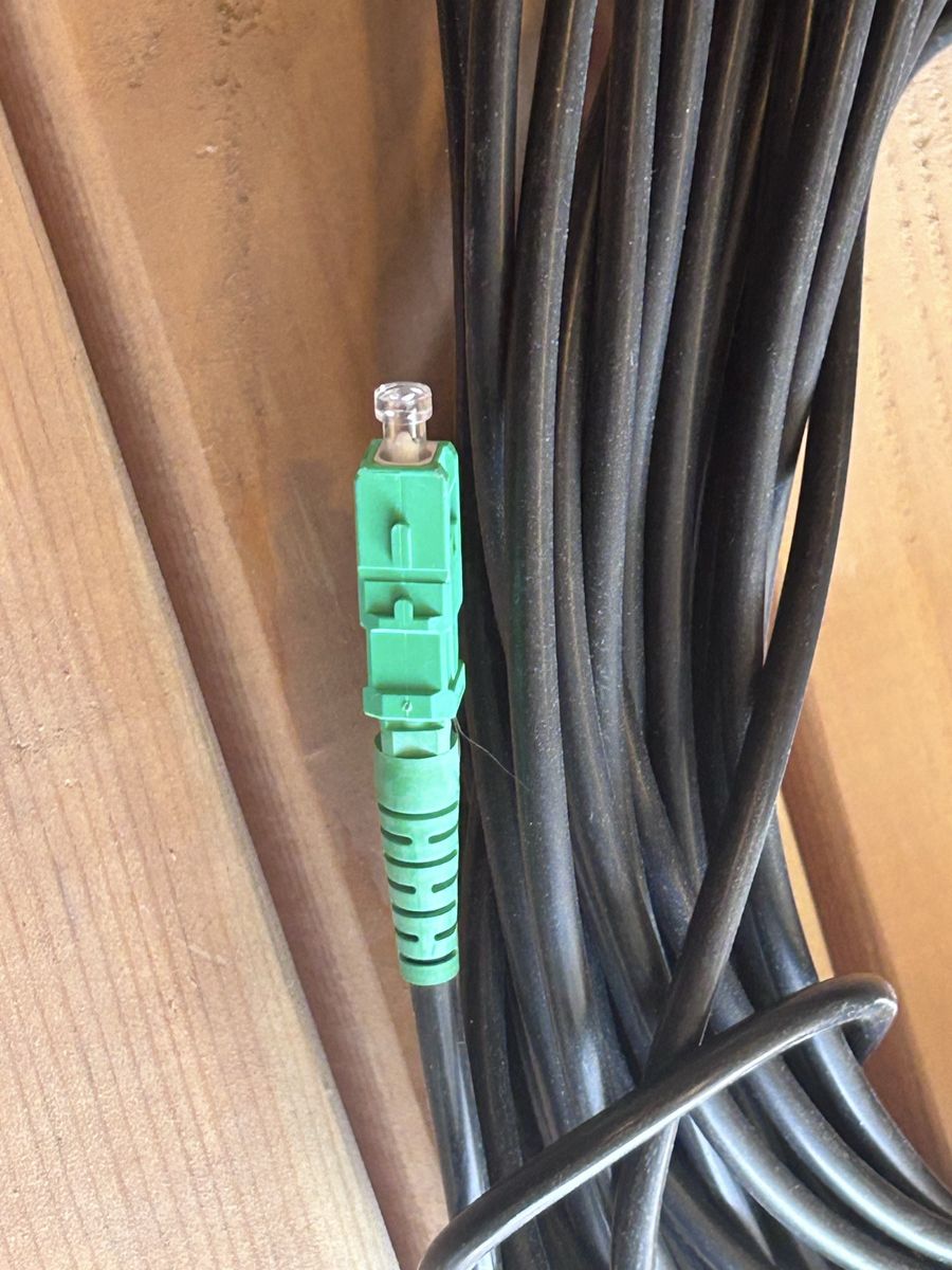 Fiber Optic Cable - Black, New