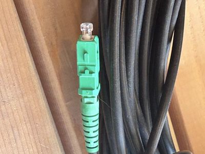 Fiber Optic Cable - Black, New