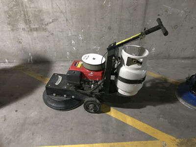 burnshire 20" polisher propane polishing machine floor stripper floor polisher