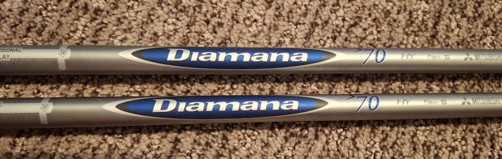 Diamana HY 70 Flex-S Mitsubishi Golf Shafts - 2 Count