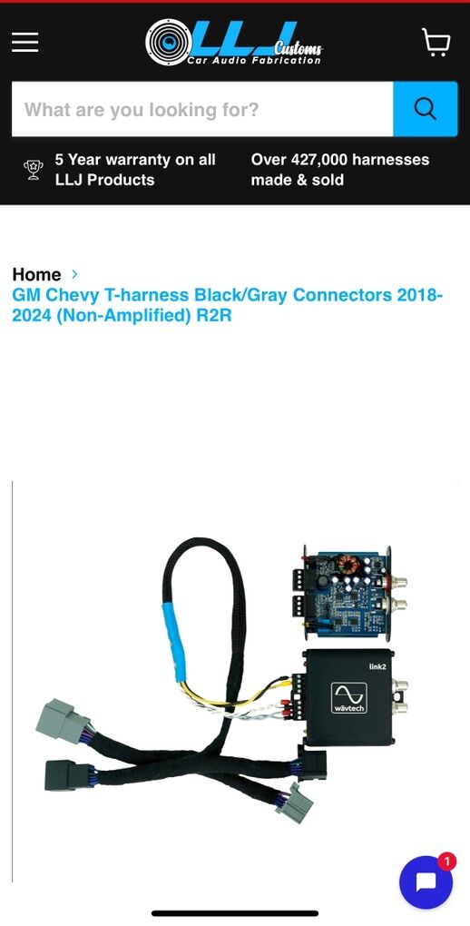 Chevy T-Harness For Adding Amplifer To Stock Radio