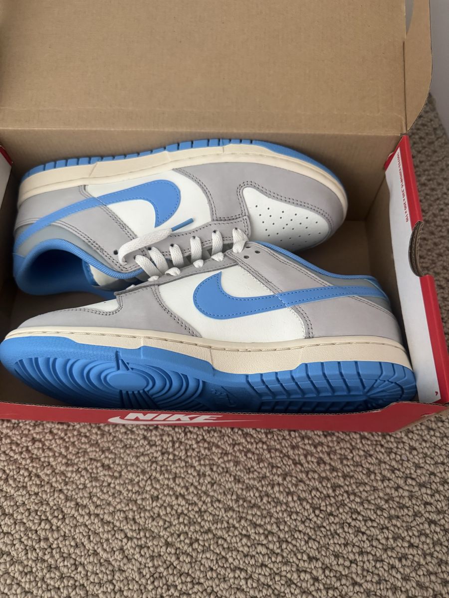 Nike Dunk Low Retro Light Blue Grey Size 8.5 with Original Box never worn