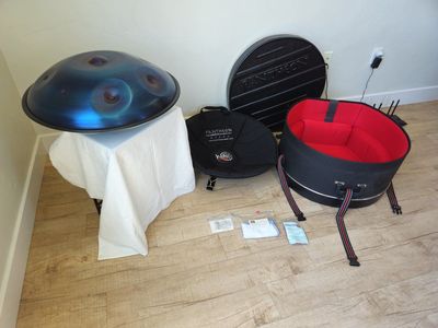 Handpan Halo Pantheon Hang Drum Percussion Golden Gate Tuning Steel