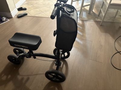 Cosywill Steerable Knee Walker Scooter with Basket Black