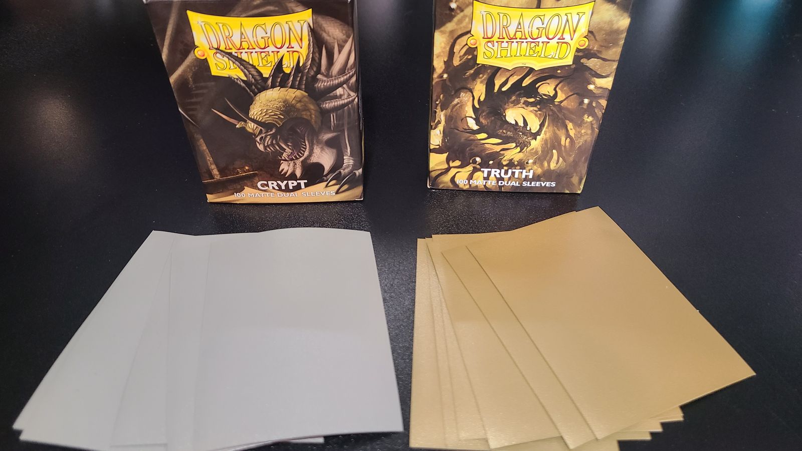 Dragon Shield Dual Matte, 100ct, Crypt/Truth standard sized card sleeves. Magic the Gathering.