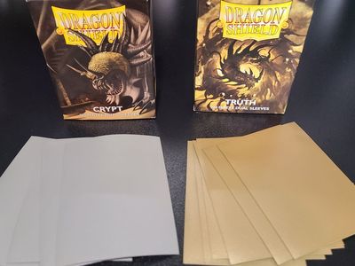 Dragon Shield Dual Matte, 100ct, Crypt/Truth standard sized card sleeves. Magic the Gathering.
