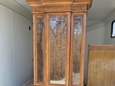 Solid Wood Glass Curio Cabinet – China cabinet