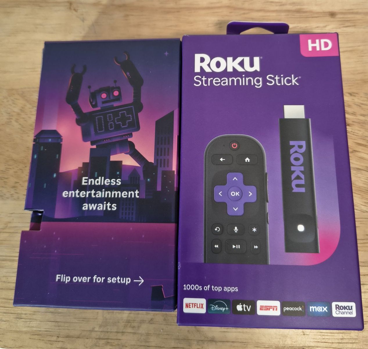 Roku Streaming Stick HD - Media Streaming Device with Voice Remote, New in Box