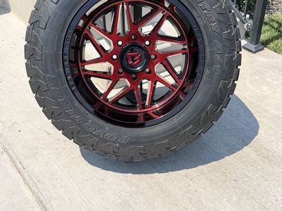 Ford F350 Rims and Tires 35/12.50R20 Toyo AT3 Load E Almost New