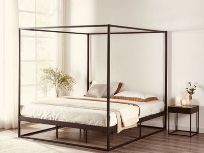 QUEEN, ALL METAL CANOPY BED!