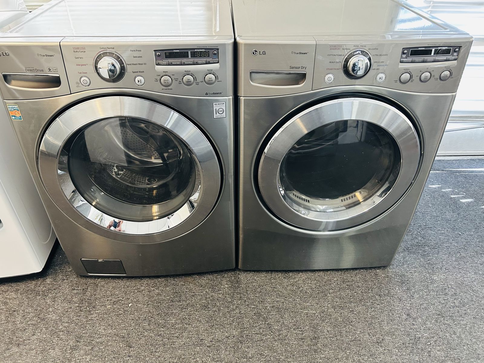 Lg stainless washer and dryer set 
