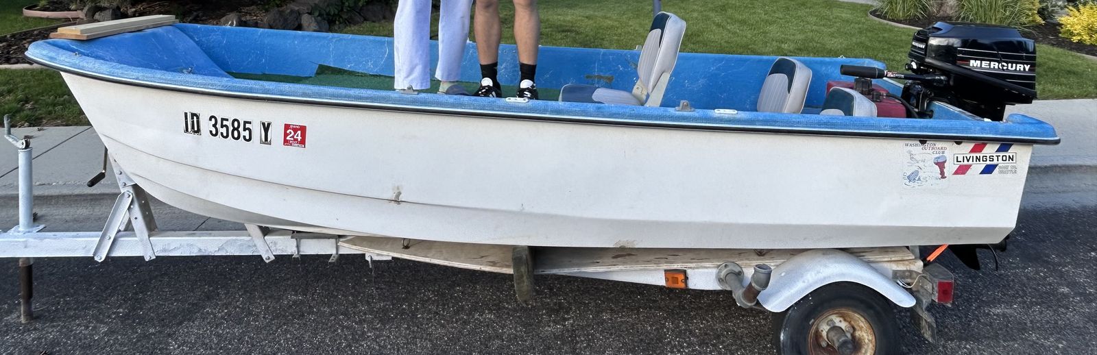 Fishing Boat, Trailer and 9.9 HP Motor