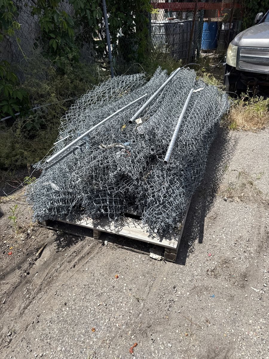 Chain-link fencing material