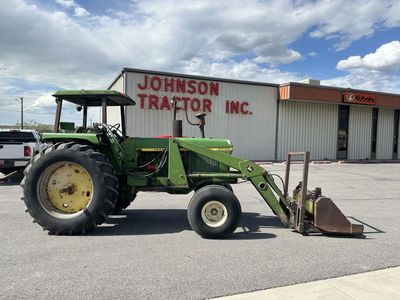 John Deere 4230 with Canopy, Loader Bucket, & Hay Forks