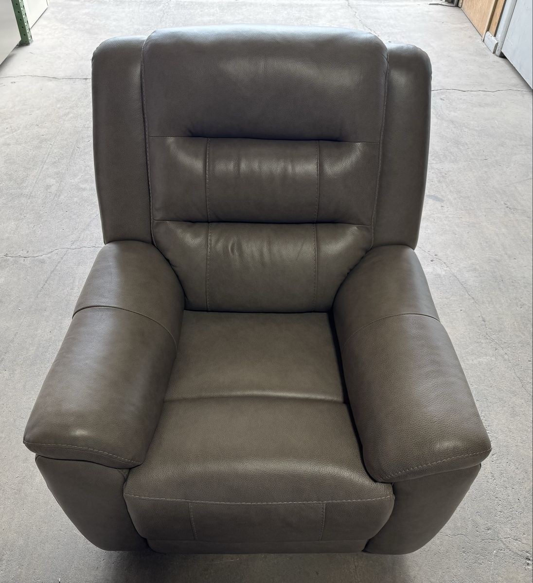 Leather Power Recliner With Power Headrest