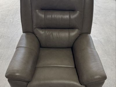 Leather Power Recliner With Power Headrest