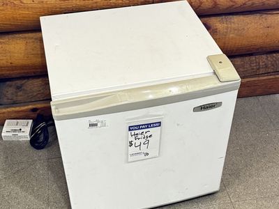 Haier Compact Mini Fridge Refrigerator White - Perfect for Dorms, Offices, or Extra Storage