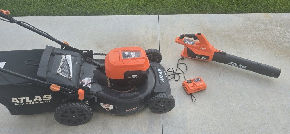 atlas 80v mower & blower 