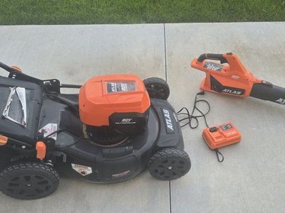 atlas 80v mower & blower