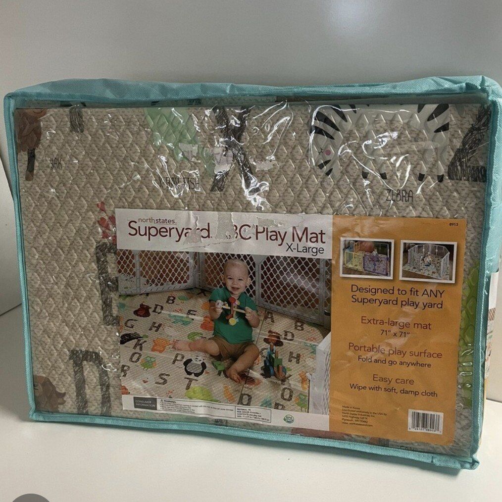 New Toddleroo Superyard Folding ABC Play Mat Baby