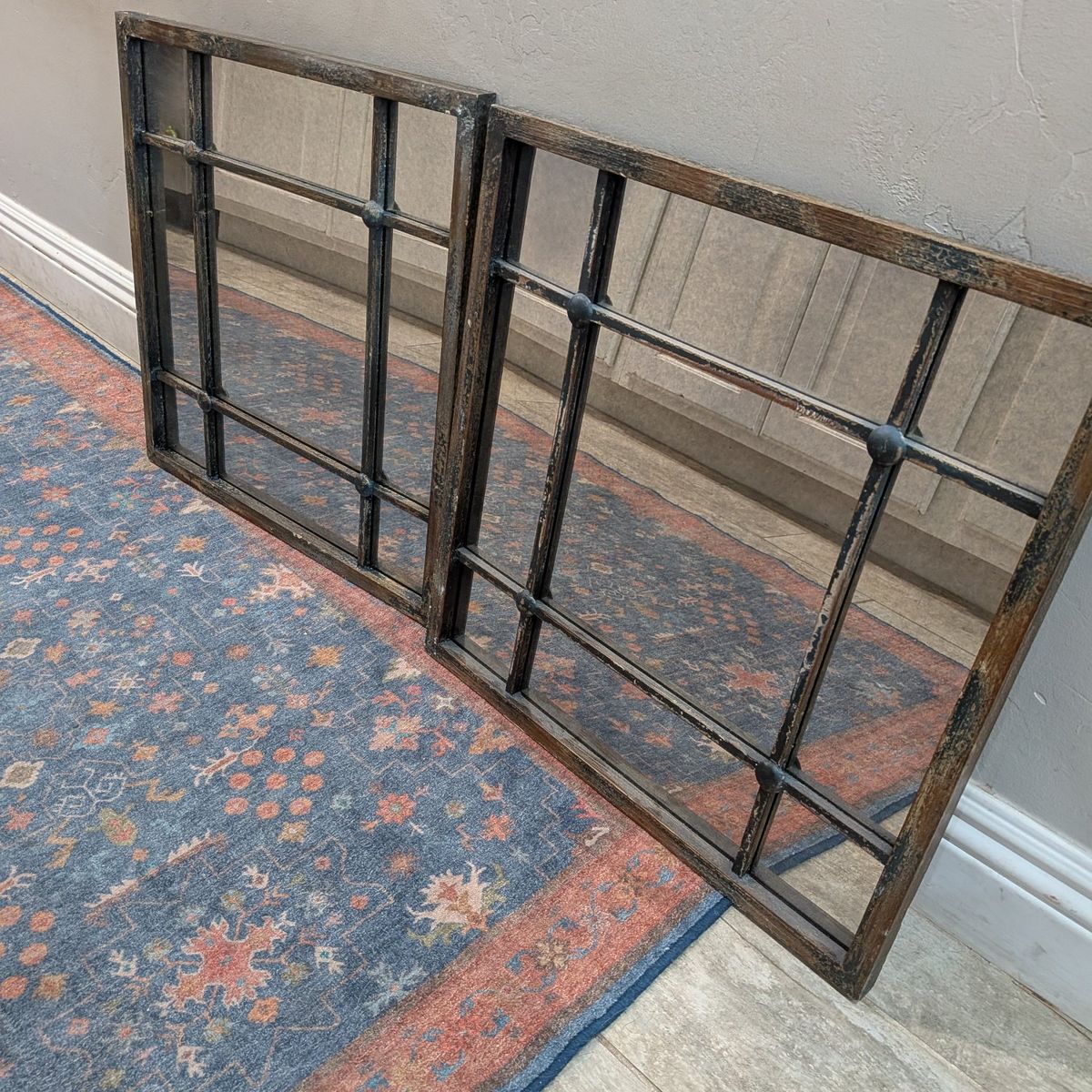 Uttermost Saragano Distressed 19" Wall Mirrors