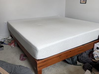Tuft & Needle King mattress and bed frame