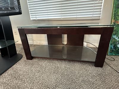 Glass tv stand/console
