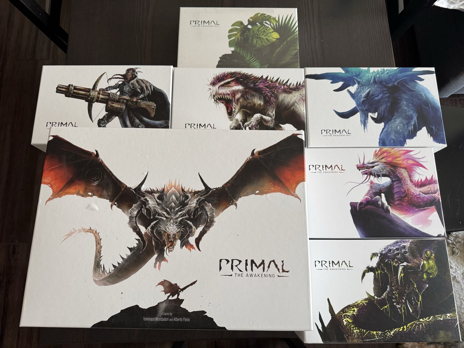 Primal the awakening board game plus expansions