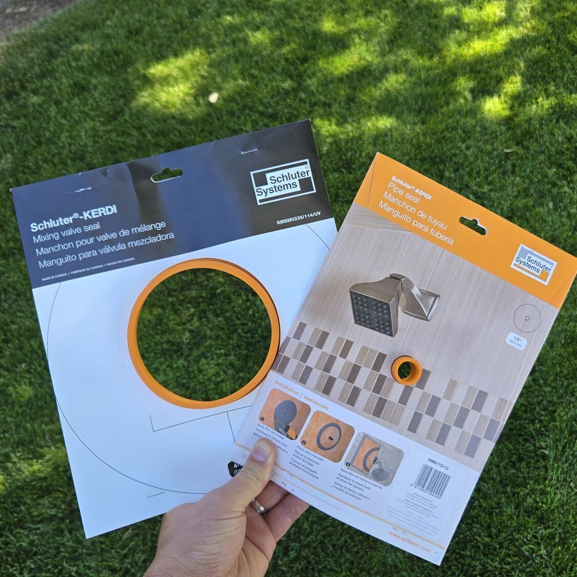 Kerdi Schluter Mixing and Pipe Seal Kit