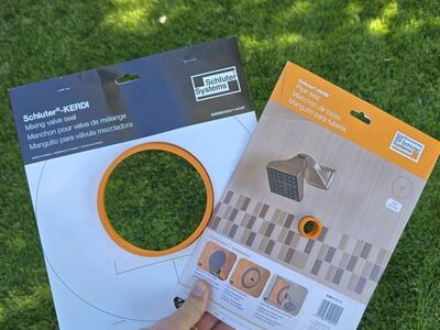 Kerdi Schluter Mixing and Pipe Seal Kit