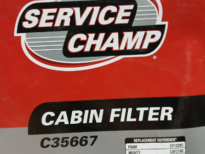 Service Champ C35667 Cabin Air Filter - Replaces Fram CF10285 & Purolator C35667-Section A