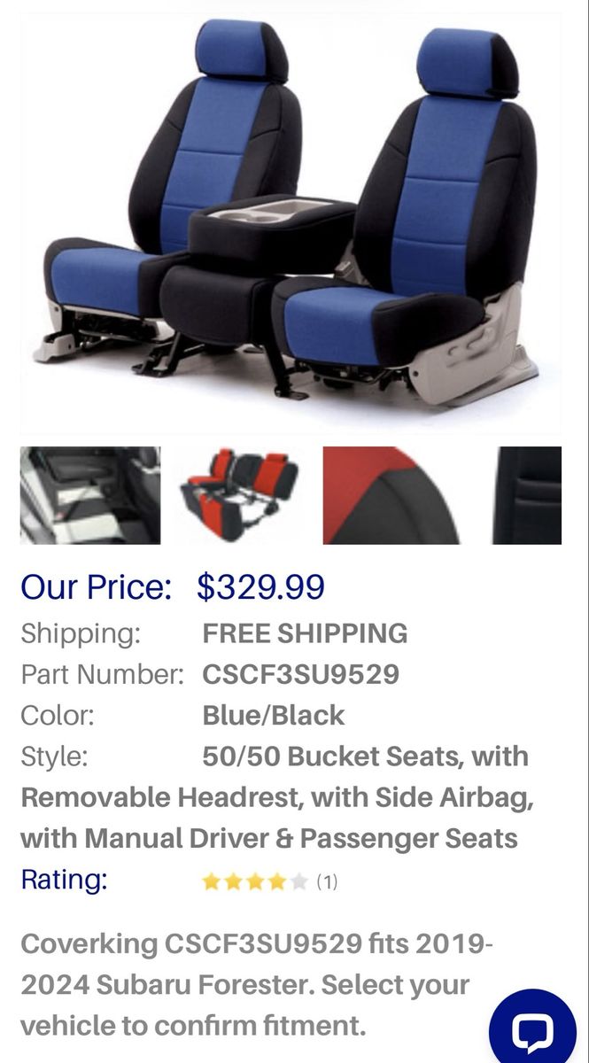 2019-2024 Subaru Forester Seat Covers