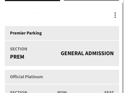 2 tickets- Riley Green: Platinum Tickets