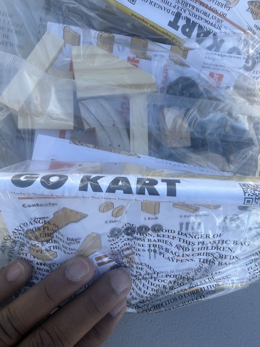 Houseworks Go Kart Wooden Model Kit Unopened New