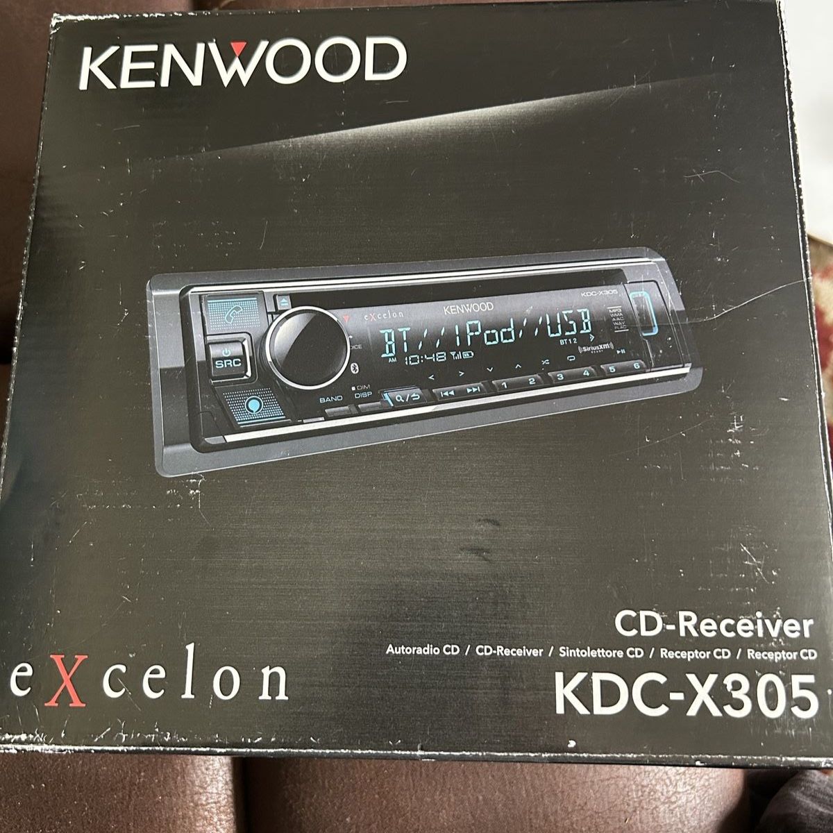 Kenwood KDC-X305 Bluetooth single DIN CD receiver with Alexa, New Open Box
