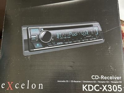 Kenwood KDC-X305 Bluetooth single DIN CD receiver with Alexa, New Open Box