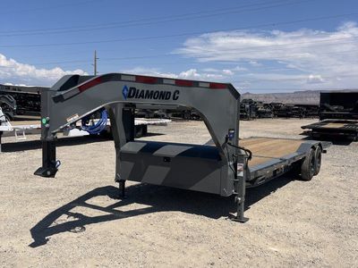 8.5x24 Diamond C HXD 208 Wide Body w/ Drive Over Fenders Tilt Trailer - 18K GVWR - ABS Brakes