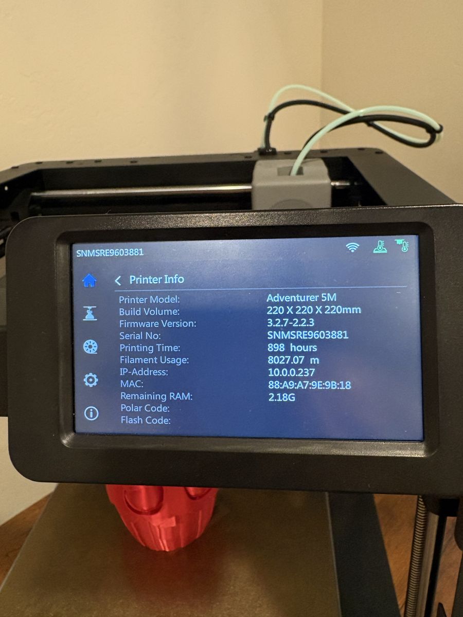 Flash Forge Adventure 5M 3-D Printer