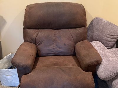 Brown Recliner - Manual Reclining Armchair