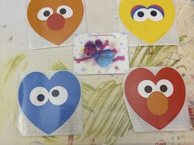 Sesame Street Stickers: Elmo, Cookie Monster, Bert, Ernie & Abby Cadabby (5-Pack)